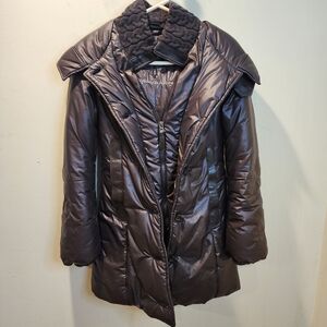 MACKAGE Women’s Quilted Puffer Coat in Dark Brown Sz XS